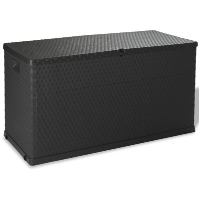 Highland Dunes Feltner 111 Gallons Plastic Lockable Deck Box