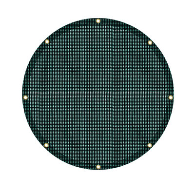 Round Mesh Tarp - Toile d'ombrage résistante et respirante 6 oz avec bords renforcés et œillets pour la piscine, le patio, le jardin et l'extérieur
