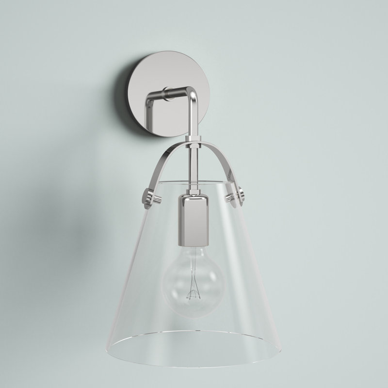 Flitwick 1 - Light Armed Sconce, Nickel poli