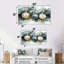 Ornement vert vert Sparkle III - ensemble d'art mural sur toile de Noël-1799810534