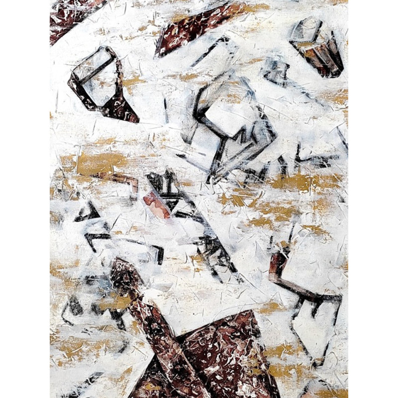 Outils de travail | Technique mixte sur toile | Par Dhananjoy Das