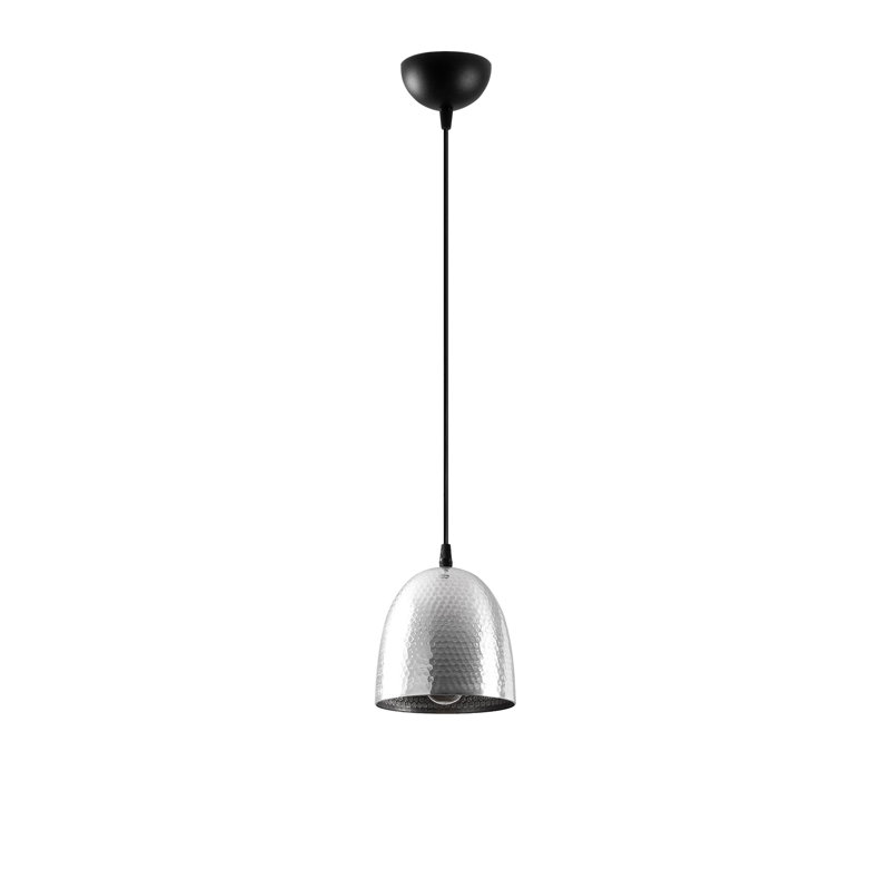 Elegant Scandinavian Chandelier, Silver Metal Body, 43.3 x 43.3 x 44.5 inches | 1 x E27 Socket (Max 40W), Ideal for Living Room & Dining Area, Stylish Design with 35.4-inch Adjustable Cable, IP20 Rated