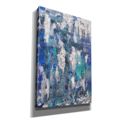  'Lapis Waterfall 1' by Alicia Ludwig Canvas Wall Art, 12" x 18"