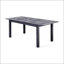 Table de salle à manger extensible en bois d'acacia, gris foncé, parfaite pour les réceptions polyvalentes et spacieuses-608150474