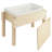 Petite Tot 18" x 28" Rectangular Natural/Baltic Birch Play Sand and Water Table