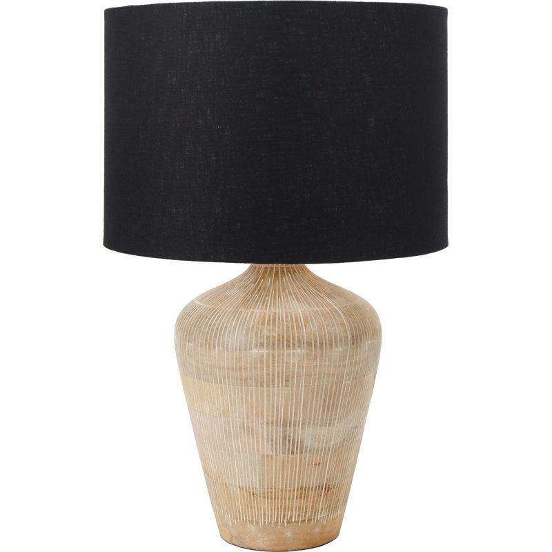 Table Lamp, Brown, Black