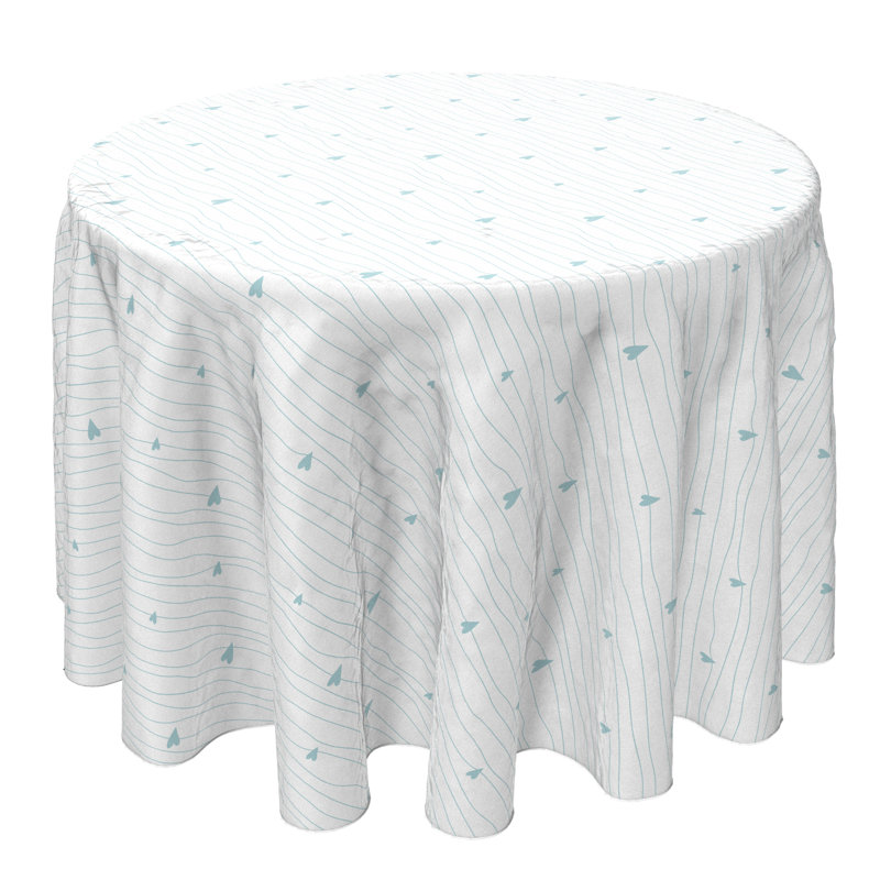 Round Cotton Twill Tablecloth