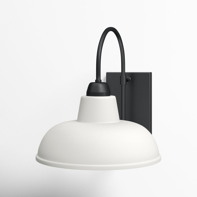 Loma Aluminum Wall Light, White/Black