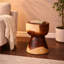 Table d'appoint en bois de sablier Chenaye