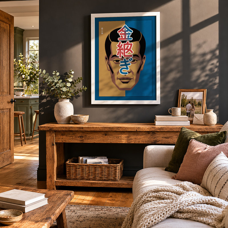 Portrait In Kanji Modern - Print, A4 - 29.7 x 21.0 cm, White