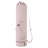 Pink Yoga Mat Storage Bag 31 in Polyester Carrier Bag with Pocket for Yoga Pilates Gym-133234060
