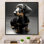 «Kanavel Portrait Of A Black Glam Dachshund», reproduction sur toile