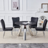 Luxurious Sintered Stone Dining Set with Stylish Chairs for Modern Homes