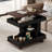 Adjustable End Table With Wheels Lift Top Rotating Surface And Storage Space For Living Room And Small Space Use-1863763143