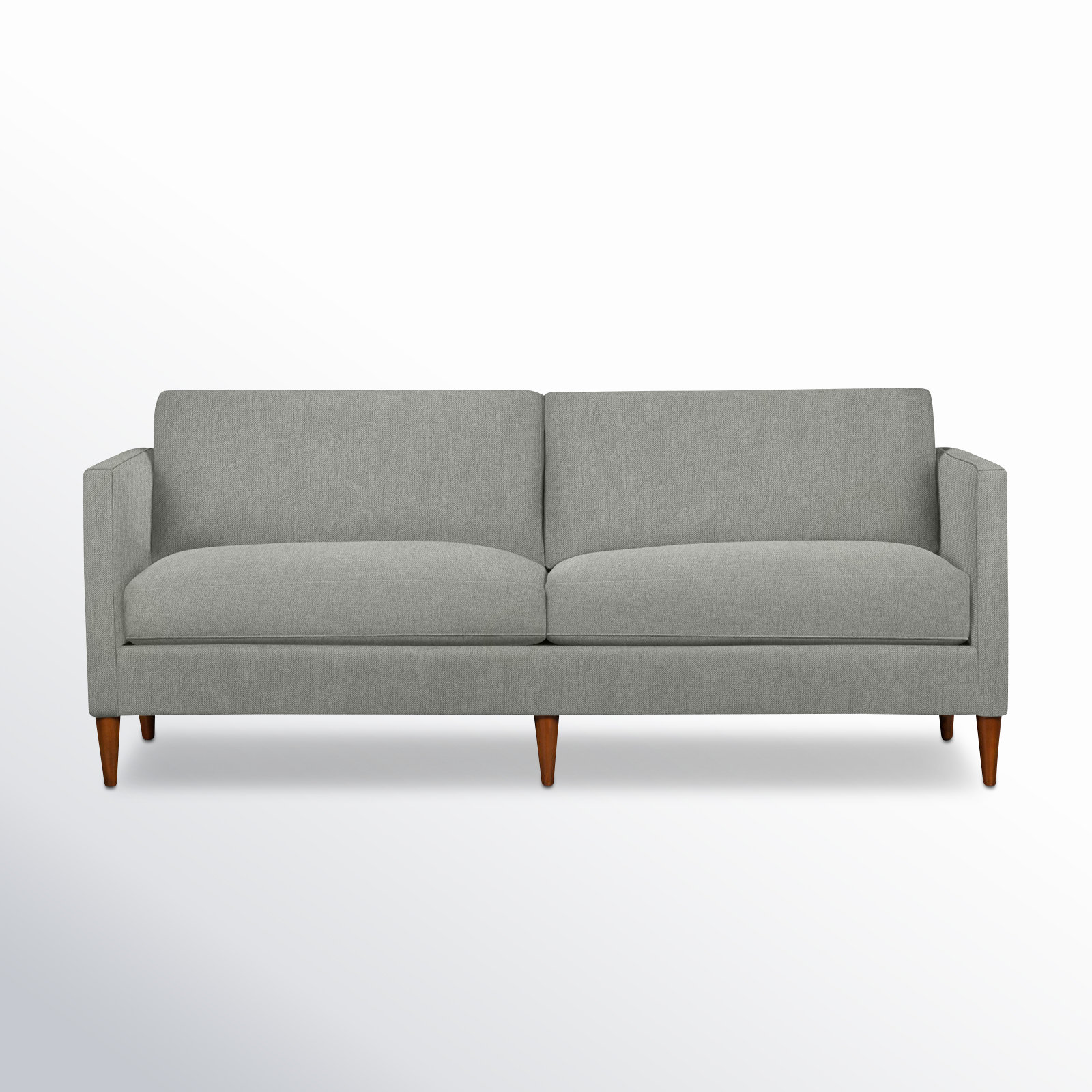 Clifford 87'' Sofa, Ticket Smoke Heathered Basketweave