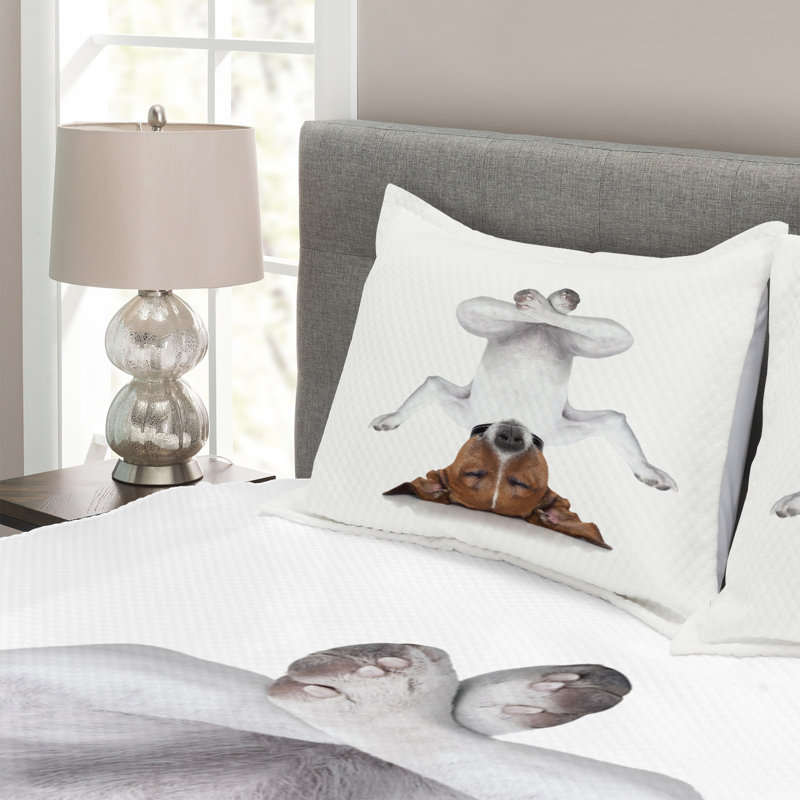 Thorpe Graphic Print & Text Bedspread, 170 x 210 cm