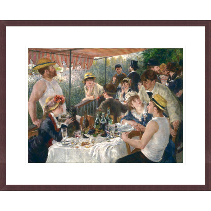 «Luncheon of the Boating Party» par Pierre-Auguste Renoir, impression giclée encadrée, H 17,57 po x l 21,75 po