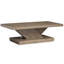 Table basse rectangulaire à roulettes