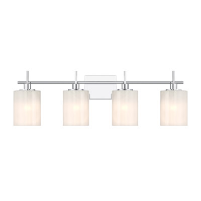 Eyanna 4-Light Bathroom Vanity Light in Chrome