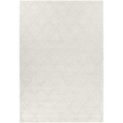Tapis beige tissé à la main Sujan