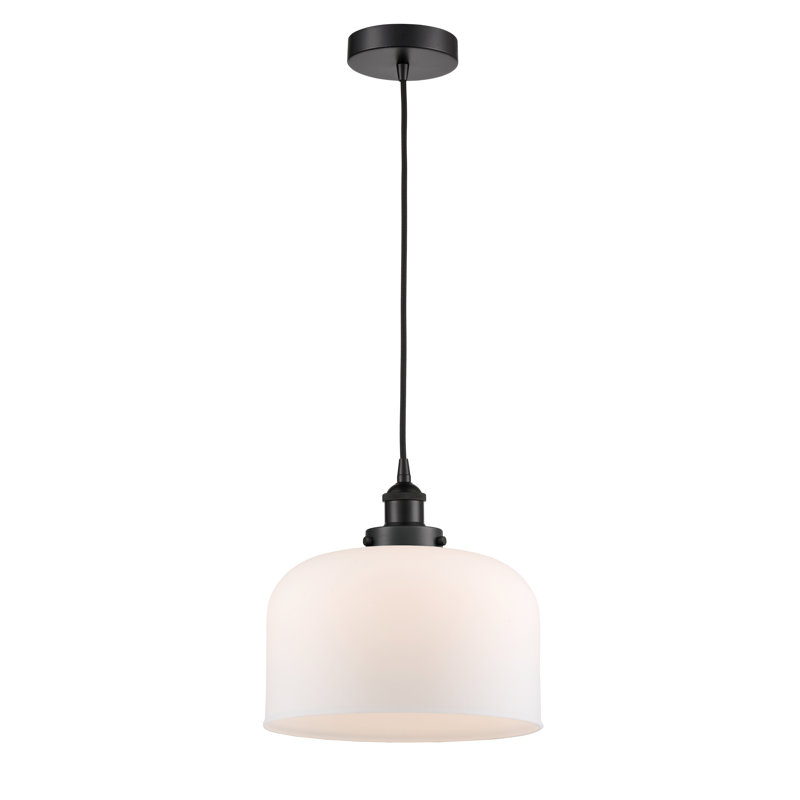 Pattie 1 - Light Single Pendant, Matte White, Matte Black
