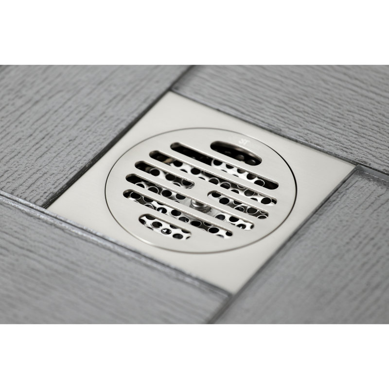 Drain de douche Watercours Symmetric Grid, Nickel brossé