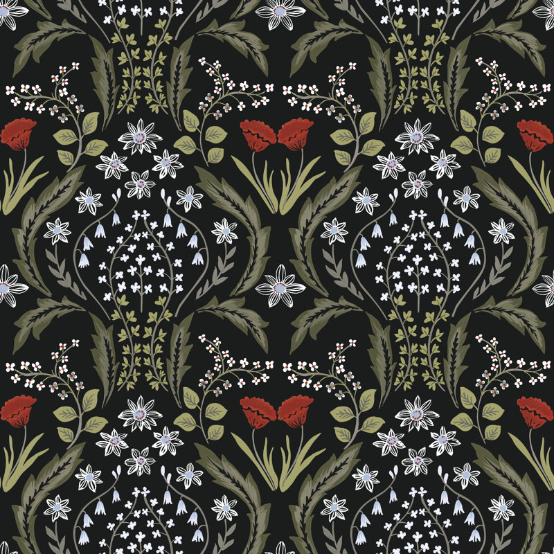 Papier peint adhésif Scandi, Jardin anglais