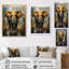 Éléphant élégant en mouvement III sur toile-1140960431-1140960425
