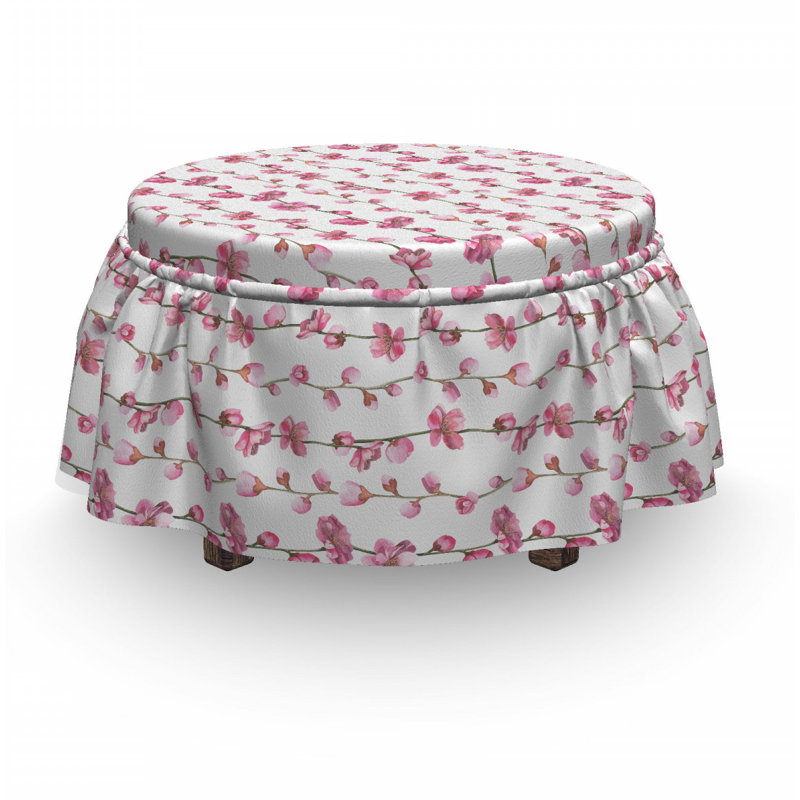 Housse pour repose-pieds fleurings