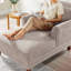 Chaise longue rembourrée avec dossier réglable-1382950350