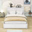 Lit plateforme en bois Blome avec tablettes coulissantes et lit gigogne-787820590