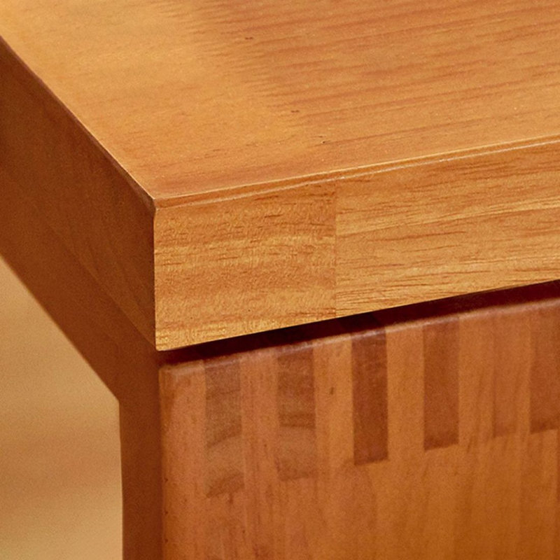 Table de salle à manger rectangulaire en bois de cerisier massif pour la salle à manger / cuisine