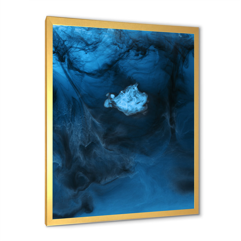 «Full Frame Mixing Light», art mural moderne sur toile, Cadre photo doré, H 24 po x l 36 po x P 1 po