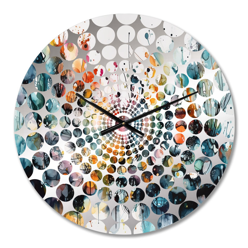Linders - Horloge murale abstraite, Médium