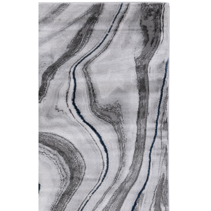 Kirkus Performance Abstract Rug, Square 5'3"