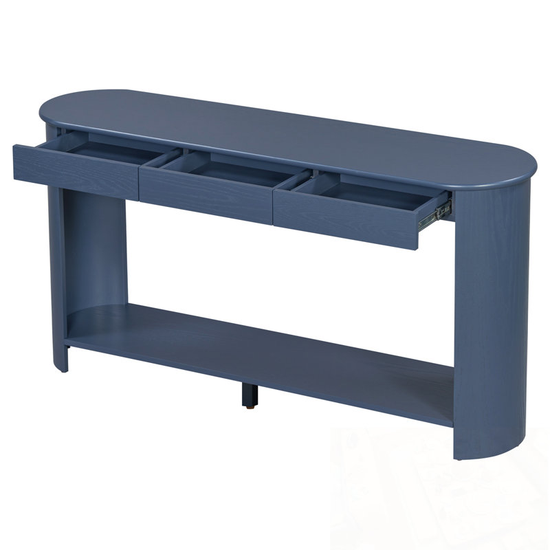 Jacueline avec trois tiroirs et tablette ouverte, Marine