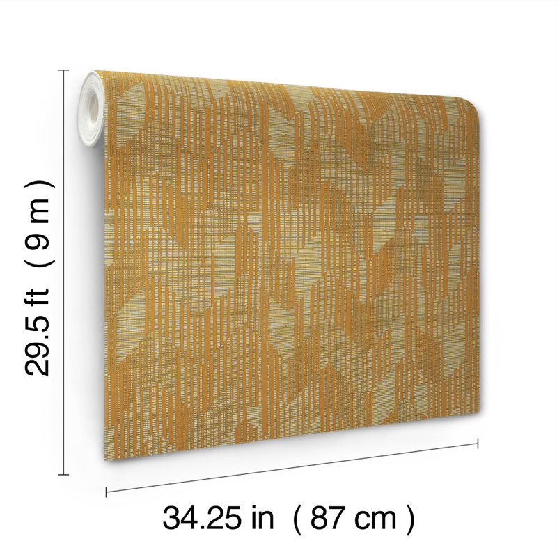 Papier peint bouleau, Jaune