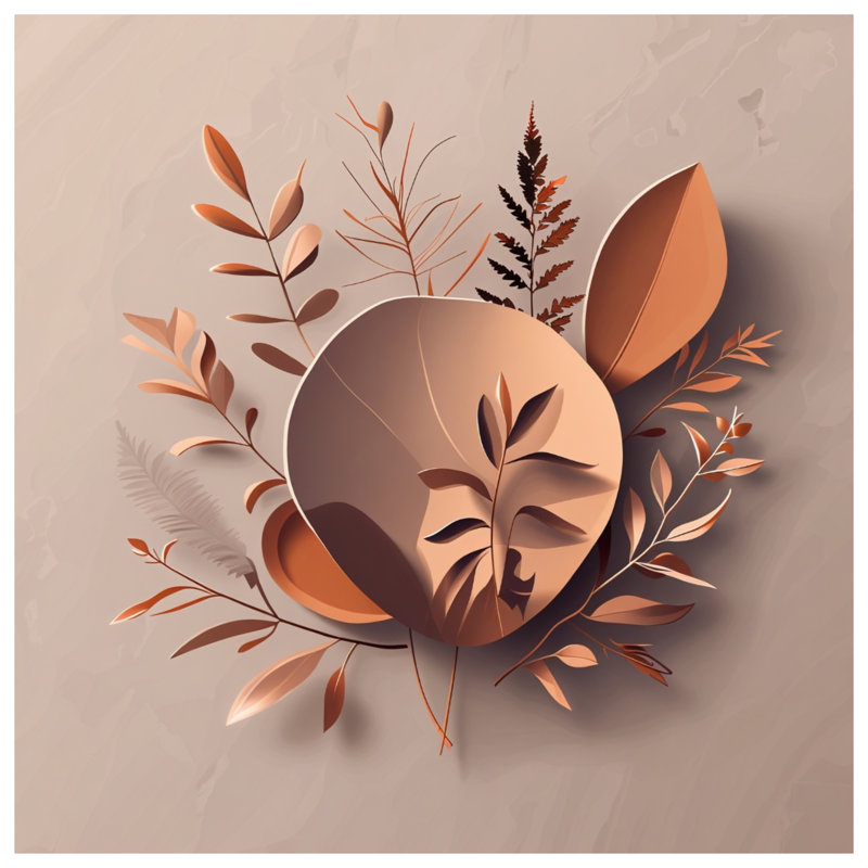 Housse de couette Leaves Bedding Nature Minimalist, Lit simple