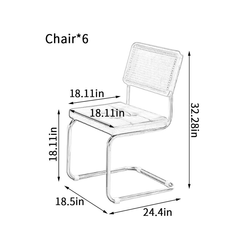 Chaises de salle à manger durables et douces