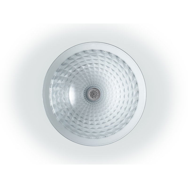 Kohler Kallos®, Artist Editions Oval Glass Undermount Bathroom Sink, Ice