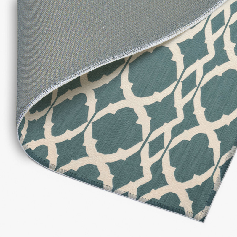 Tapis gris intérieur et extérieur Trellis, Rectangulaire 2 pi x 3 pi