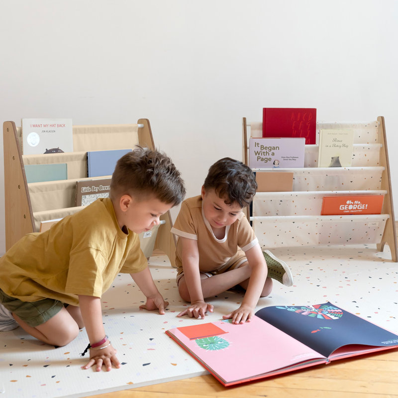 3 Sprouts - étagère à livres - bibliothèque pour enfants - bibliothèque pour chambre de bébé, beige