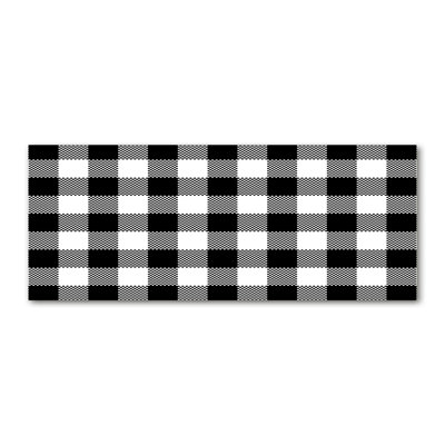 Black And White Grille - Wrapped Canvas Print