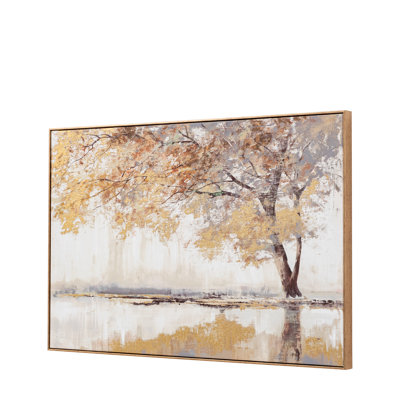 Gilded Oak Framed Canvas 900x600mm