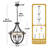 Kimyada 6 - Light Dimmable Black/Brown Bowl Pendant Light Fixtures-665759512