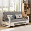 Canapé-lit extensible en coton et lin 50 po avec fonction de rangement Nathanjames