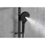 Douche à main noire matte avec boyau de 59 pouces et barre coulissante de 28 pouces, acier inoxydable, tête réglable pour une douche bar agréable, boyau, noir, bien nettoyé