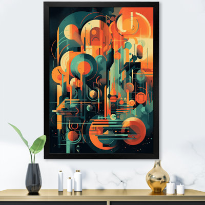 Green And Orange Mid Century Innovations II " Green And Orange Mid Century Innovations II "