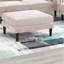 Canapé modulaire moderne rose et chaises incluses, tissu d'ameublement de salon 5 pièces en rose, avec chaises, coussins moelleux