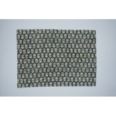 Napperons décoratifs 13 x 19 pouces Fabividine - Tapis de salle à manger élégants pour la maison et le restaurant, Tulsi Buti